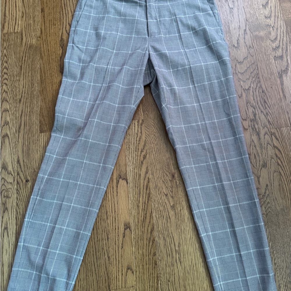 Men's H&M Gray Plaid Pants